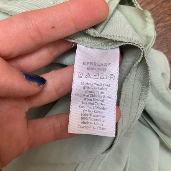 EVERLANE The Japanese GoWeave Long-Sleeve Mini Wrap Dress SZ 8 Like New - Picture 6 of 16
